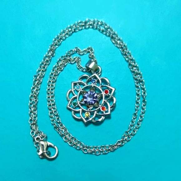 Lotus Pendant Necklace - Picture 2 of 7